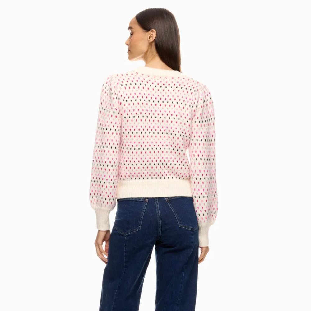 Marine Layer Pink Alma Puff Sleeve Sweater - Picture 4 of 12